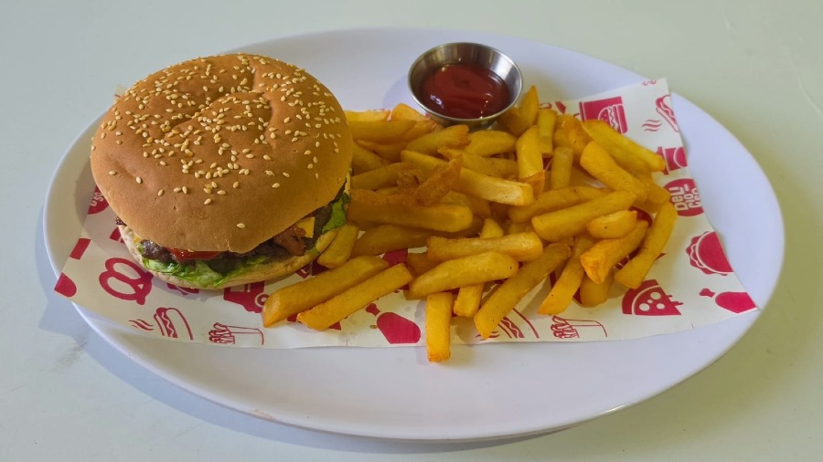 Hamburguesas con papas